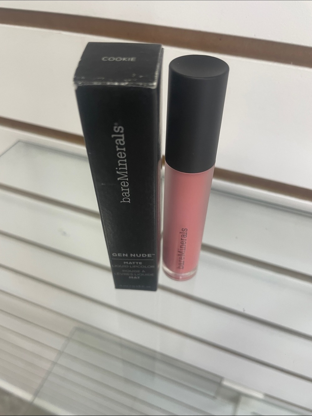 bareMinerals Gen Nude Matte Liquid Lipstick — Cookie (Muted Rose)